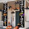 ORIENTAL CHERRY Halloween Decorations Outdoor - Halloween Decor - Trick Or Treat Hocus Pocus Large Witch Banners Porch Signs - For Front Door Outside Yard Garland Party Supplies - Orange Black